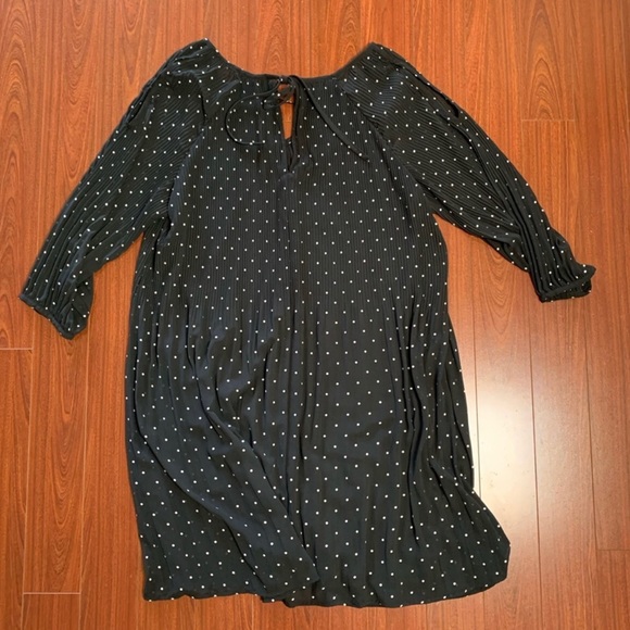 Michel Studio Pleated Polka Dot Dress - Picture 2 of 7